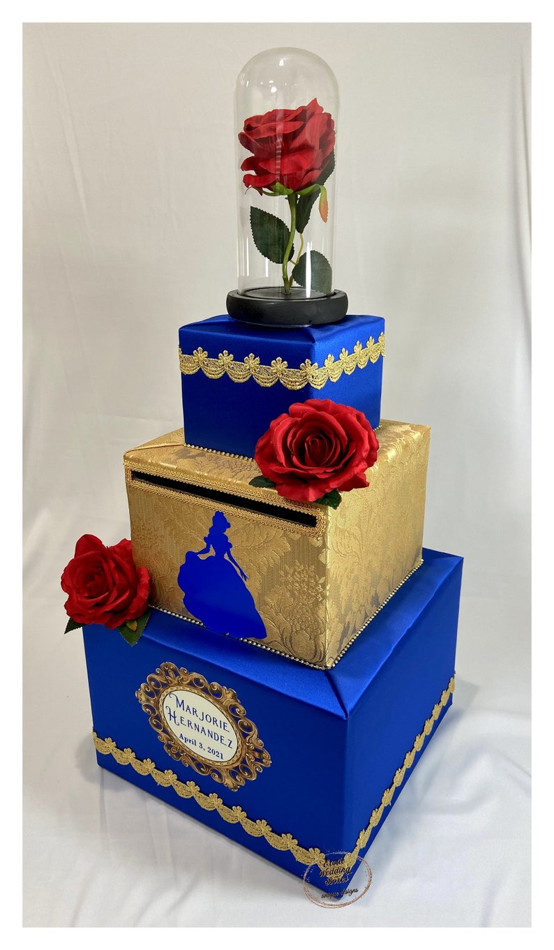 Beauty and the Beast themed Card Box, Beauty and the Beast themed Sweet 16, Quinceanera image 2