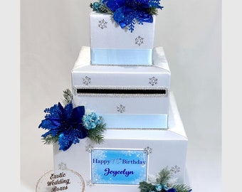 Winter Wonderland, Christmas Theme Card Box for Any Special Occasion