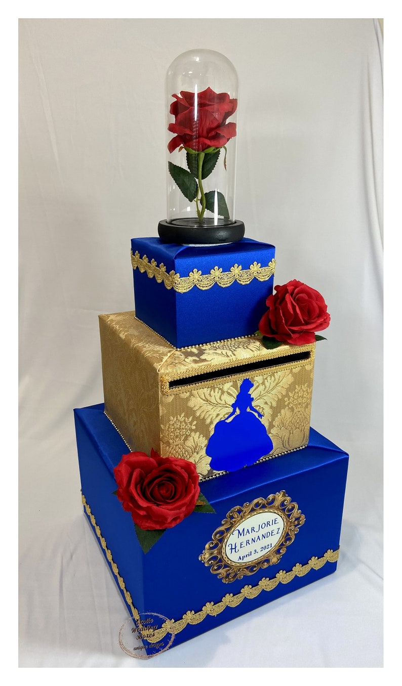 Beauty and the Beast themed Card Box, Beauty and the Beast themed Sweet 16, Quinceanera image 3