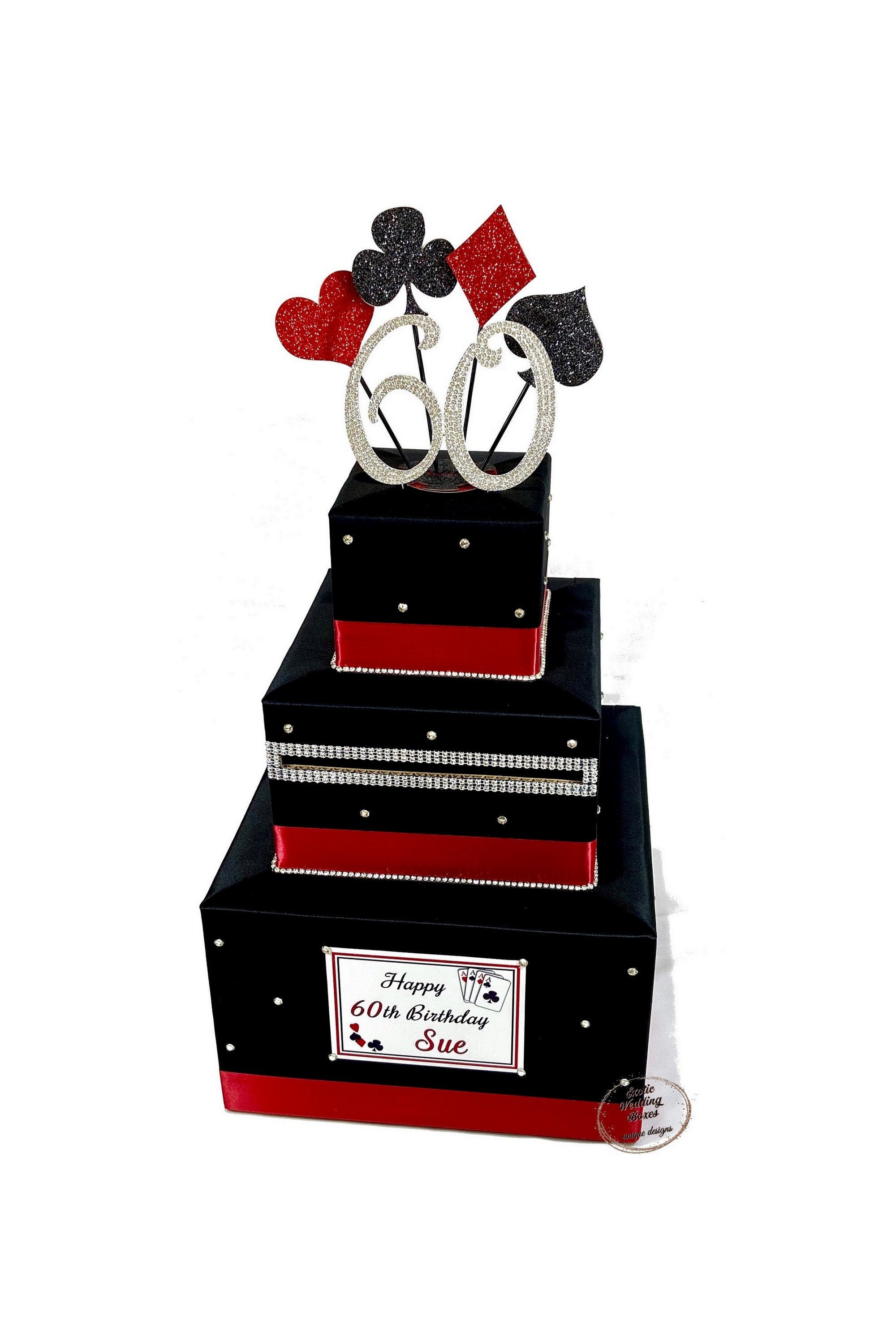 CASINO themed Card Box Casino Birthday themes