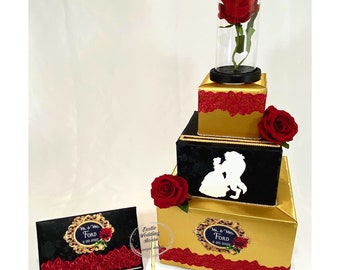 BEAUTY and THE BEAST themed Card Box and Guest Book