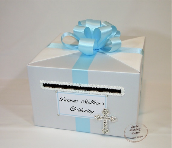 Handmade Personalised Wedding Day Anniversary Birthday Christening Card GIFT BOX