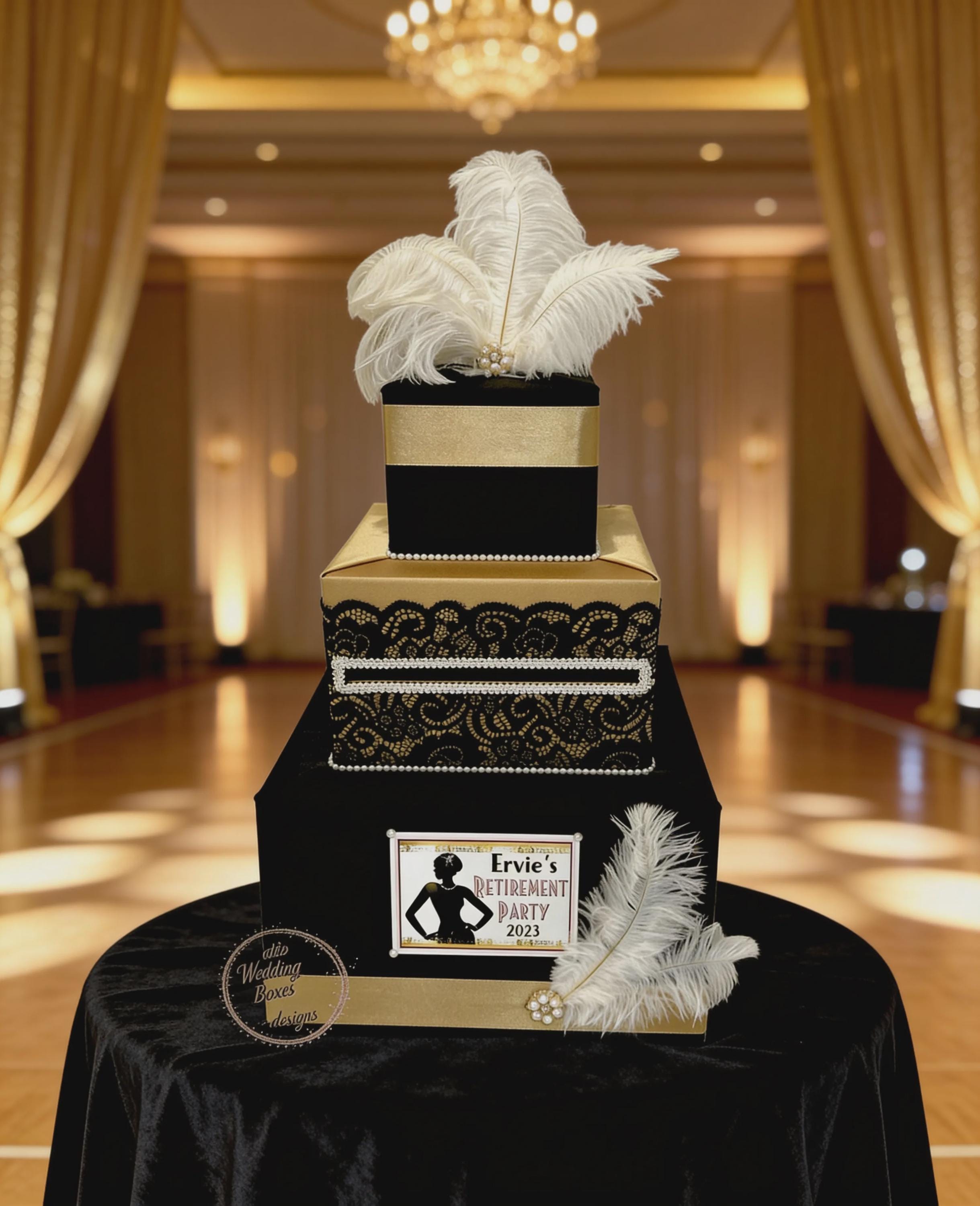 Great Gatsby Card Box | Roaring 20s Wedding Card Holder | Vintage 1920s ...
