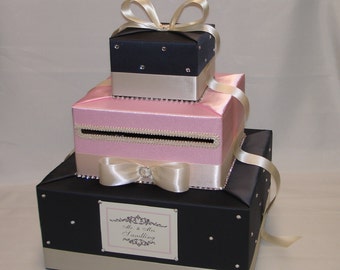 Elegant Custom Made Wedding Card Box -any colors