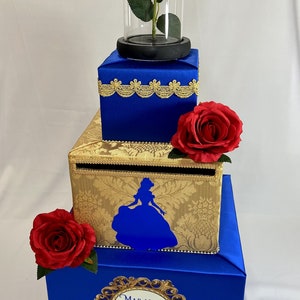 Beauty and the Beast themed Card Box, Beauty and the Beast themed Sweet 16, Quinceanera image 4