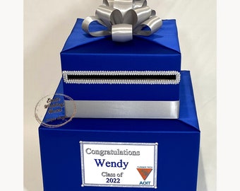 Graduation Card Box-any school colors