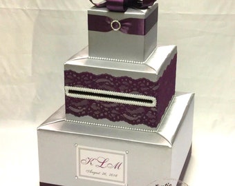 Elegant Custom Made Wedding Card Box-any design/color