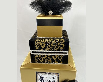 Gatsby themed Wedding Card Box-any colors