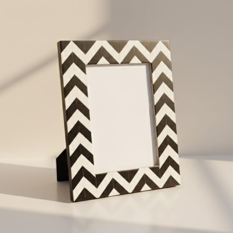 Grey Chevron Frame - Etsy