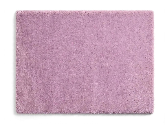 Hand Tufted Wool Rug, Dusty Mauve Pink Area Rug, Soft Textured Cut Pile Carpet, Minimalist Modern Bedroom Living Room Rug