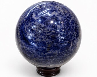 Sodalite Crystal Sphere Ball, Meditation Stone, Healing Crystal Decor, Reiki Chakra, Weight-5.5 kg
