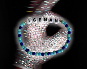 ICEMAN - Pulsera hecha a mano inspirada en Drake "ICEMAN"