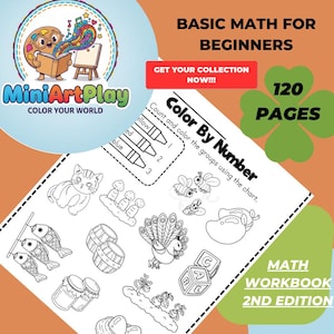 MiniArtPly | Beginning Math – Basic Math for Beginners | Early Math Workbook for Kids