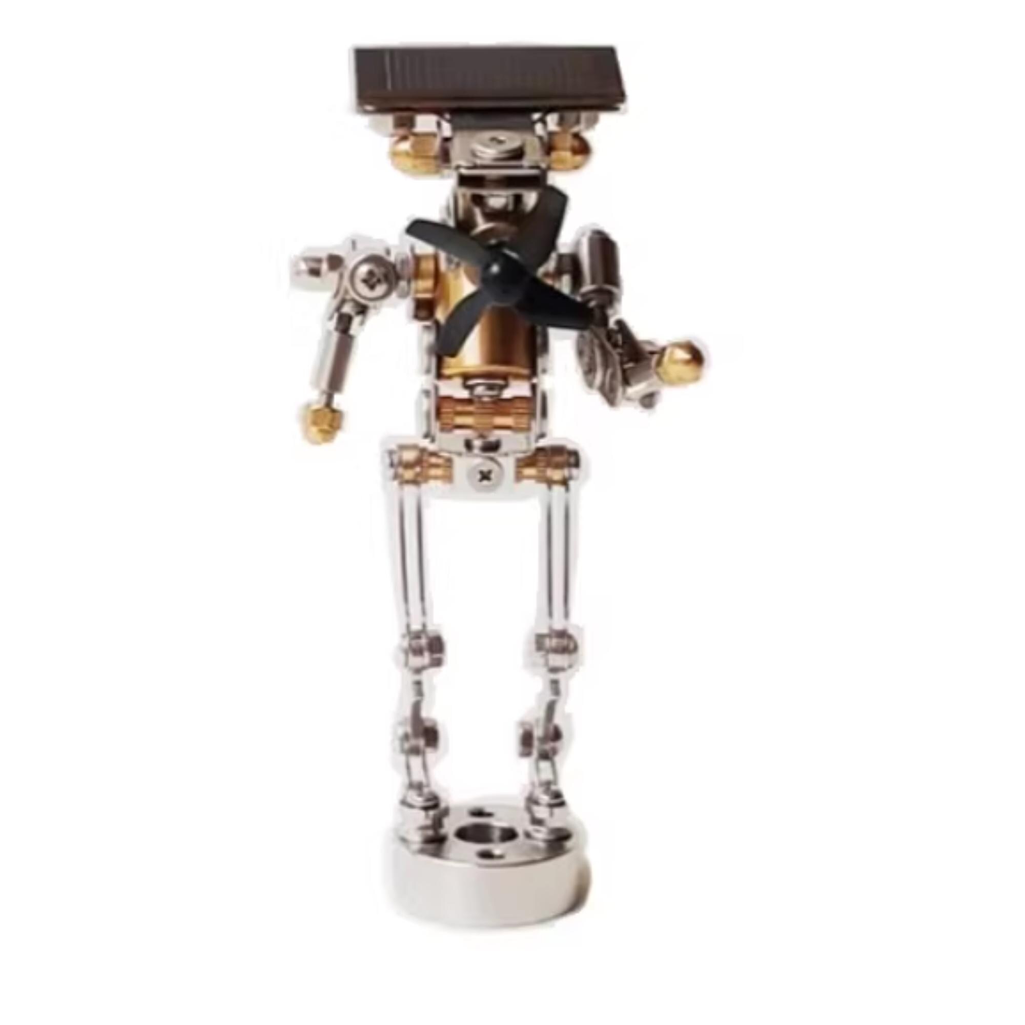 Solar Powered Steampunk Windmill Robot Model, Industrial Metal Desk ...