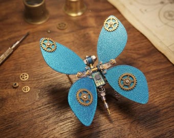 Steampunk Schmetterling Model Kit - Metall Montage Insekt Dekor für Hobbyisten & DIY-Enthusiasten