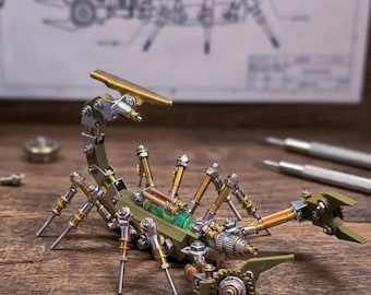 Cyberpunk Mechanischer Skorpion Modell DIY Metall Insekt Kit 3D Montage Puzzle Steampunk Roboter Skorpion Schreibtisch Dekor Kreatives Geschenk