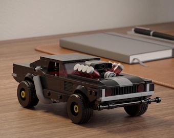Cyberpunk Speed Challenger Building Block Car Model Kit, 8-Gear Racing Vehicle Assembly Toy for Boys, Collectible Desk Display Gift