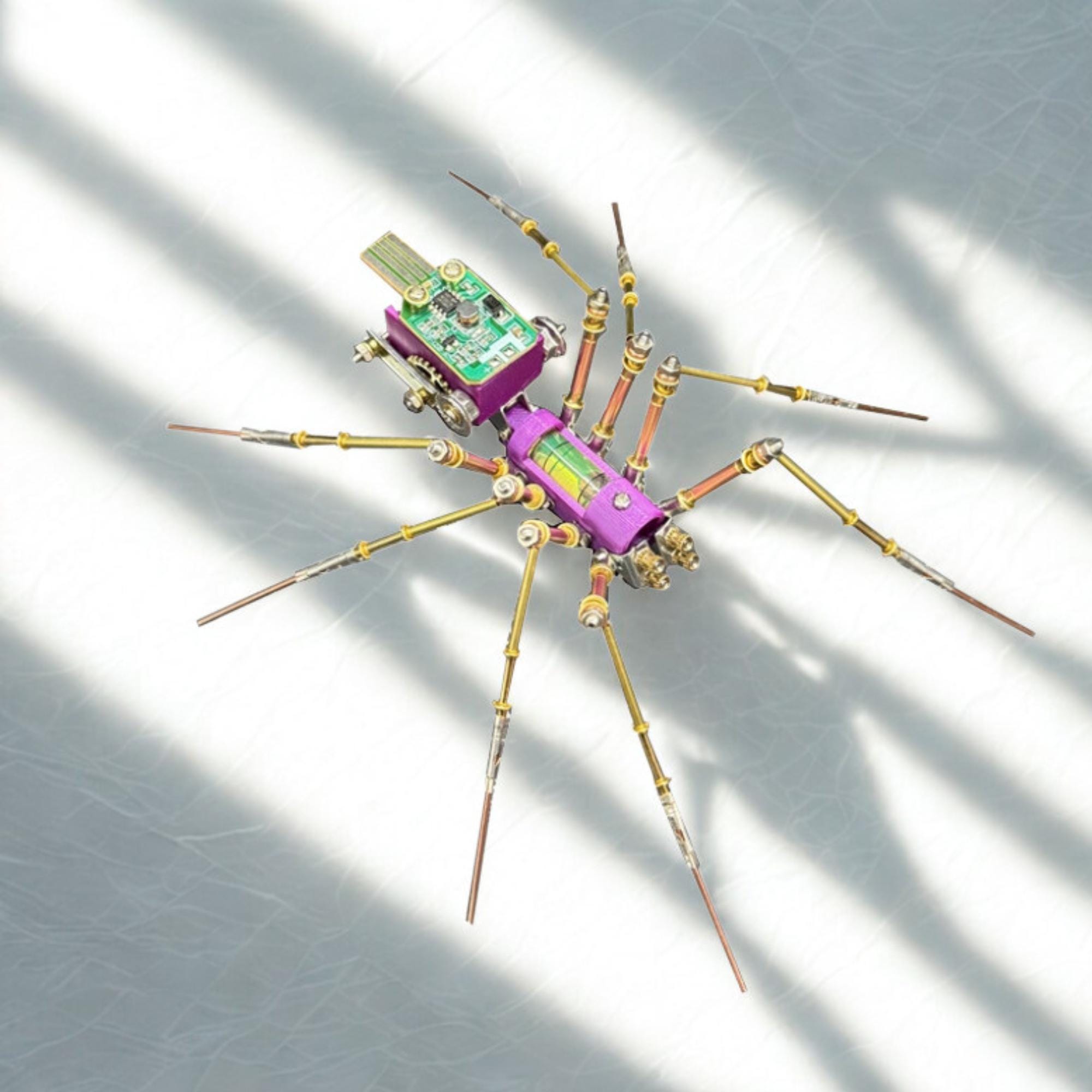 Octospider Cyberpunk Mechanical Spider Model Kit – 3D Metal Assembly ...