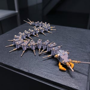 Mechanical Centipede Metal Model Kit 3D Puzzle Insect Assembly Sculpture DIY STEM Building Toy Collector Gift Decor