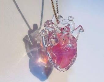 Handgemachte Herz-Halsketten-Anhänger Kreatives Herz-Kunst-Schmuck Einzigartiges Geschenk für sie Geburtstag