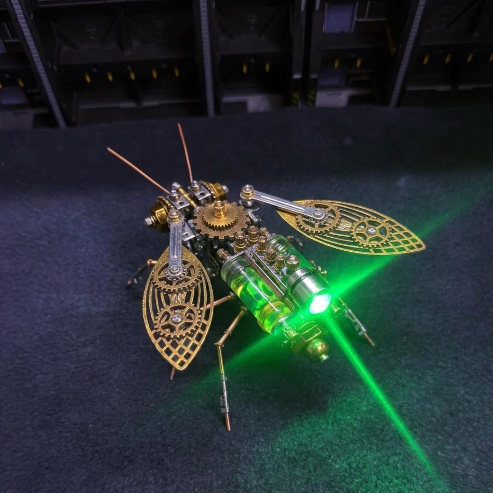 Steampunk Mechanical Bee Model Kit 3D Metal Puzzle DIY Insect Toy Retro ...