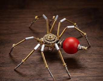 Steampunk Mechanische Spinne DIY Metall Modell Kit Handgemachte Schreibtisch Dekor Kreative Montage Spielzeug Geschenk Sammlerstück Ornament