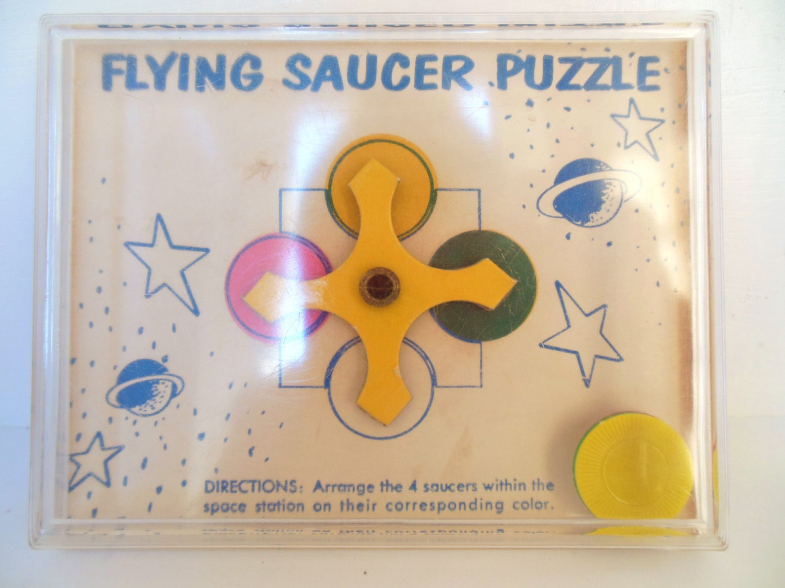 Vintage Flying Saucer Puzzle Drueke and Sons 50's item 1 Etsy