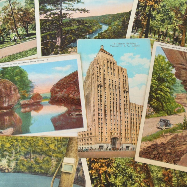 Vintage Postcards Paper Ephemera Landscapes Tenn.Ozarks Canada Unused 1940's (8) (item 12)