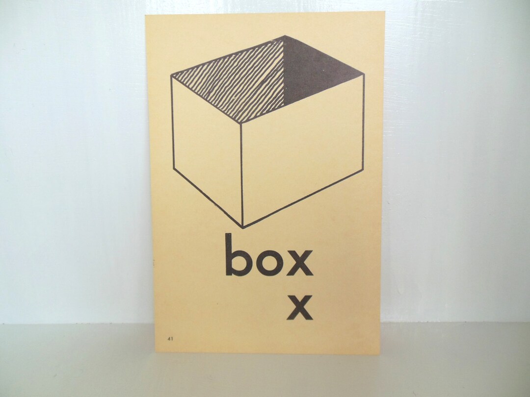 Vintage Picture Flash Card Box Large (8