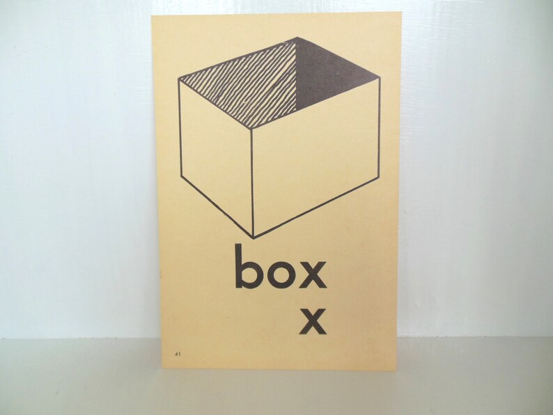 Vintage Picture Flash Card Box Large 8 by 5 1/2 Etsy