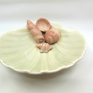 Vintage Sea Shell Trinket Soap Dish Fitz and Floyd Pink 1981 (item 20)