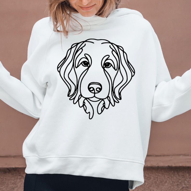 Goldendoodle Line Art SVG Bundle | 50 Dog Sketch Designs | Doodle Puppy ...