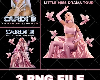 Cardi B PNG files; Digital Download. PNG ready print to T shirt