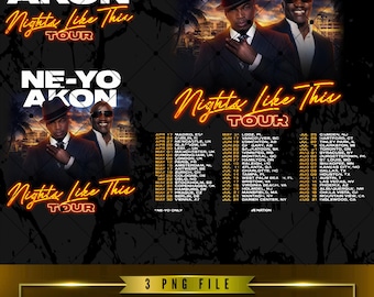 File PNG di Ne-Yo e Akon; Download digitale. PNG pronti per la stampa su t-shirt.