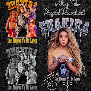 Shakira png-bestanden; Digitale download. Klaar voor PNG-afdruk op T-shirt