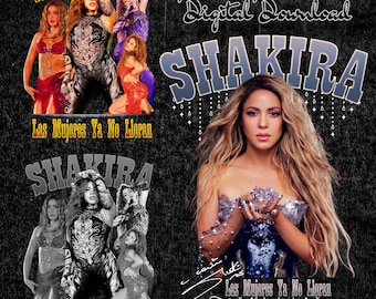 Shakira PNG files; Digital Download. PNG ready print to T shirt