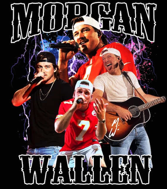 Morgan Wallen PNG files; Digital Download. PNG ready print to T shirt