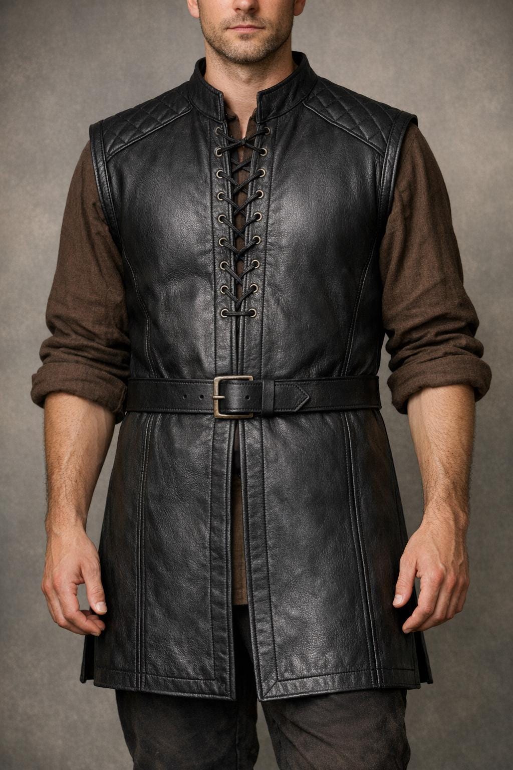 Black Jerkin - Etsy