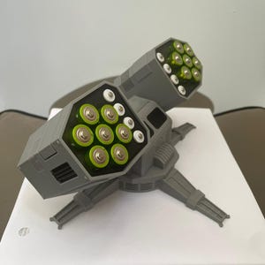 Batterij-opbergruimte/-compartiment: raketwerper