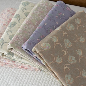 100% Baumwolle Doppel Gaze Flach / Oberlaken Vintage Ditsy Floral A-Klasse Hautfreundliches Atmungsaktives Bettlaken, Twin / Voll / Königin