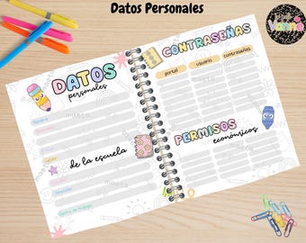 Agenda Pinky 2025–2026 para Docentes | Planner Escolar Imprimible para Maestras de Preescolar y Primaria