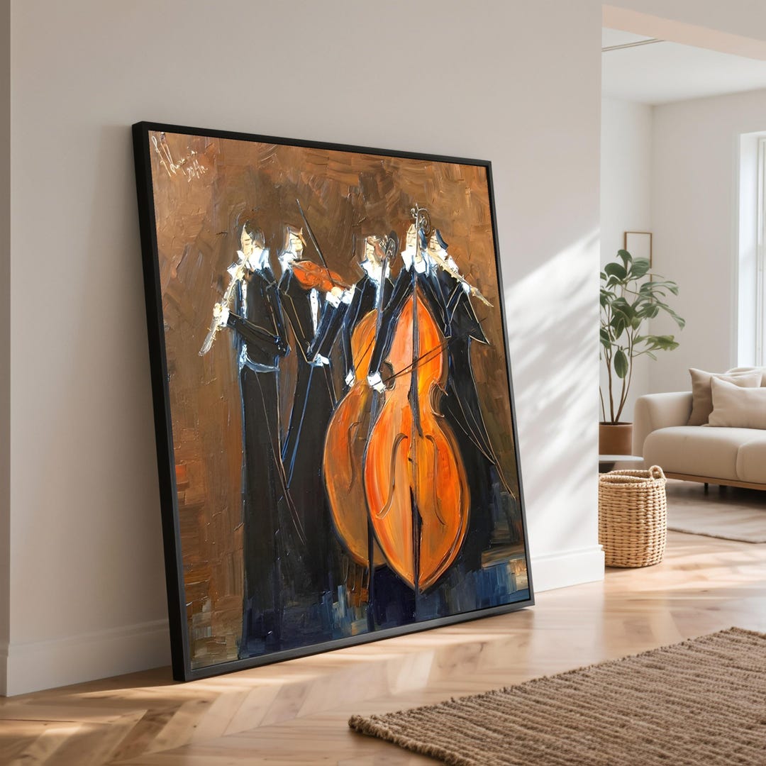 Abstract Musicians Orchestra Canvas Print, Abstract Musicians Wall Art, Ready to Hang - Etsy