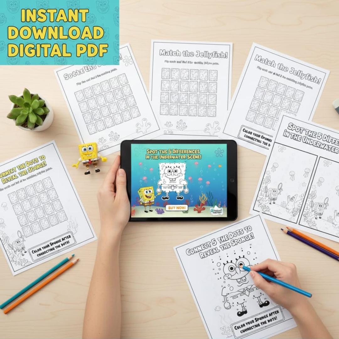 Printable Kids Learning Games | Activity Pack | Digital Download PDF ...