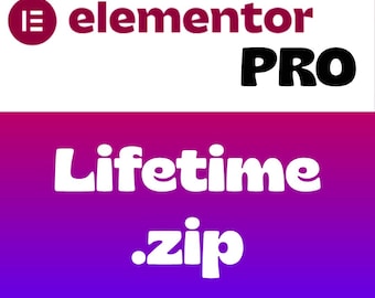 Plugin Elementor Pro de por vida | Creador de páginas profesional para WordPress | Descarga digital instantánea | Sin cuotas anuales | Crea sitios web ilimitados