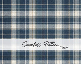 Nahtloses Muster in Marineblau-Karo, Vintage-Tartanstoff, Preppy-Textildesign, Digitalpapier, Dark Academia-Stoff, bedruckbare Tapete