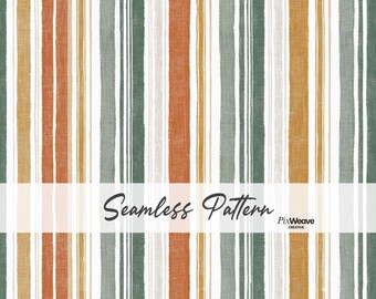 Patrón rústico de rayas otoñales sin costuras, diseño de tela estilo granja, papel digital de rayas cottagecore, otoño neutro