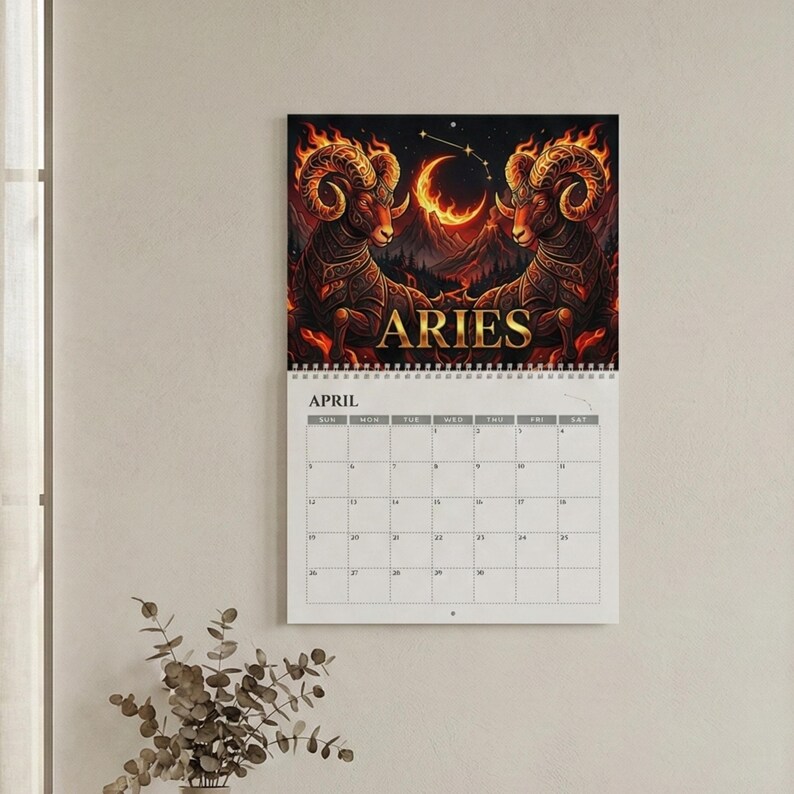 2026 Zodiac Wall Calendar | ASTRAL HERITAGE Astrology Calendar | Luxury ...