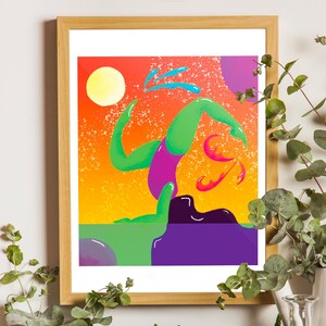 Póster de posturas de yoga