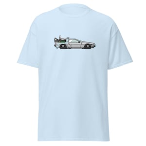 バック・トゥ・ザ・フューチャー – カートゥーン デロリアン タイムマシン Tシャツ