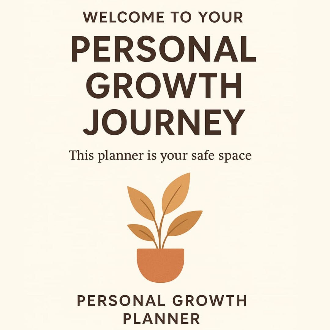 Personal Growth Planner | Self Development Journal | Mindset Planner ...